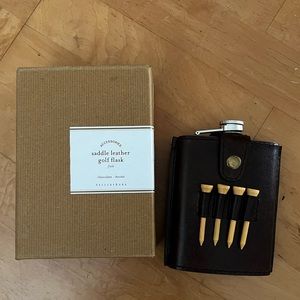 BRAND NEW POTTERY BARN GOLF FLASK